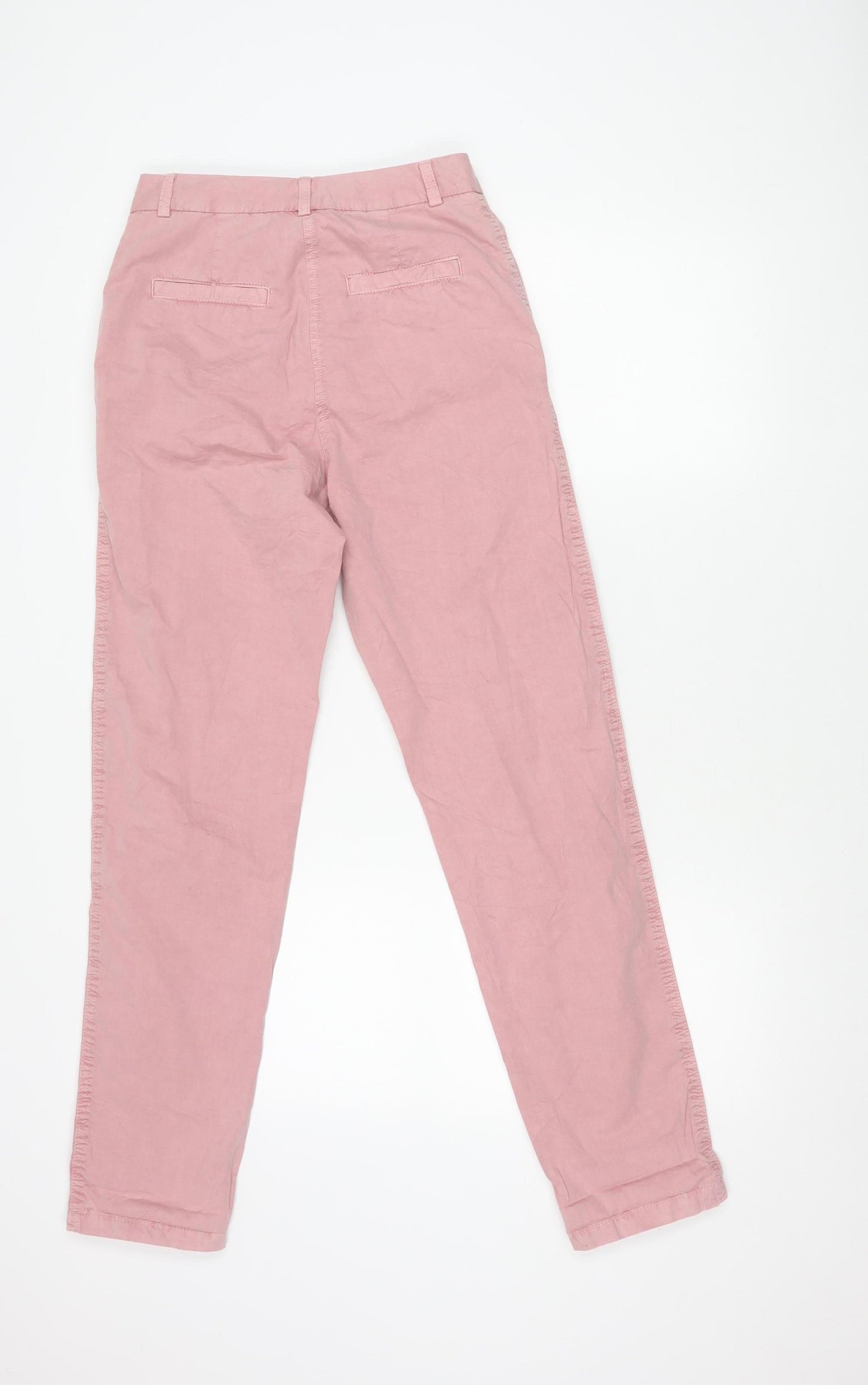 Womens UK Size 6 Marks and Spencer Regular Fit Chino Pink Trousers