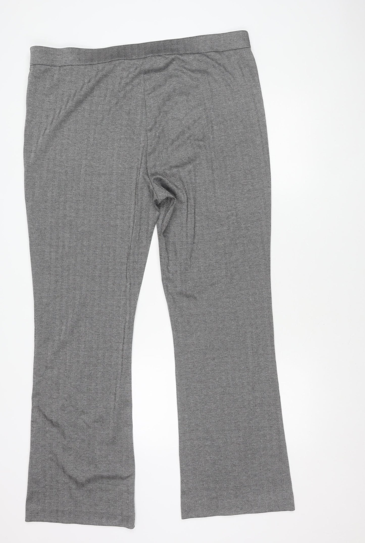 Womens UK Size 22 Marks and Spencer Classic Fit Dress Pants Grey Trousers