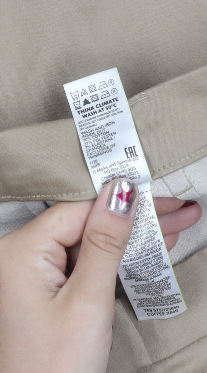 Marks and Spencer Men's Beige Chino Trousers Size 20 Regular Fit