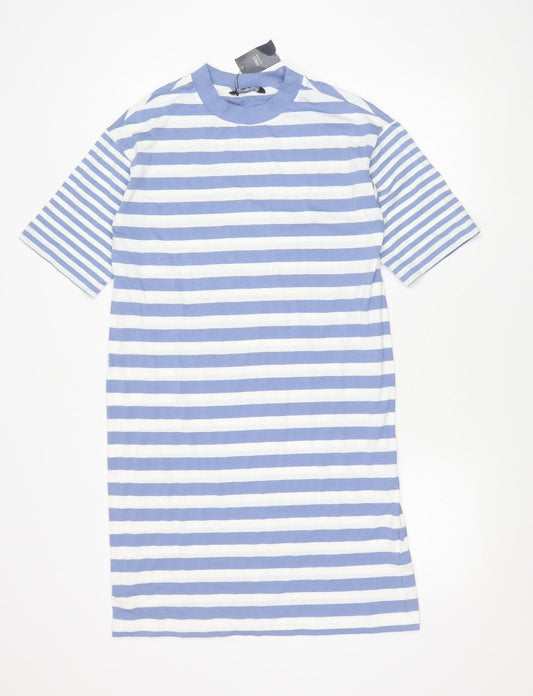Marks and Spencer Women’s Blue Striped Long T-Shirt Dress Size 8