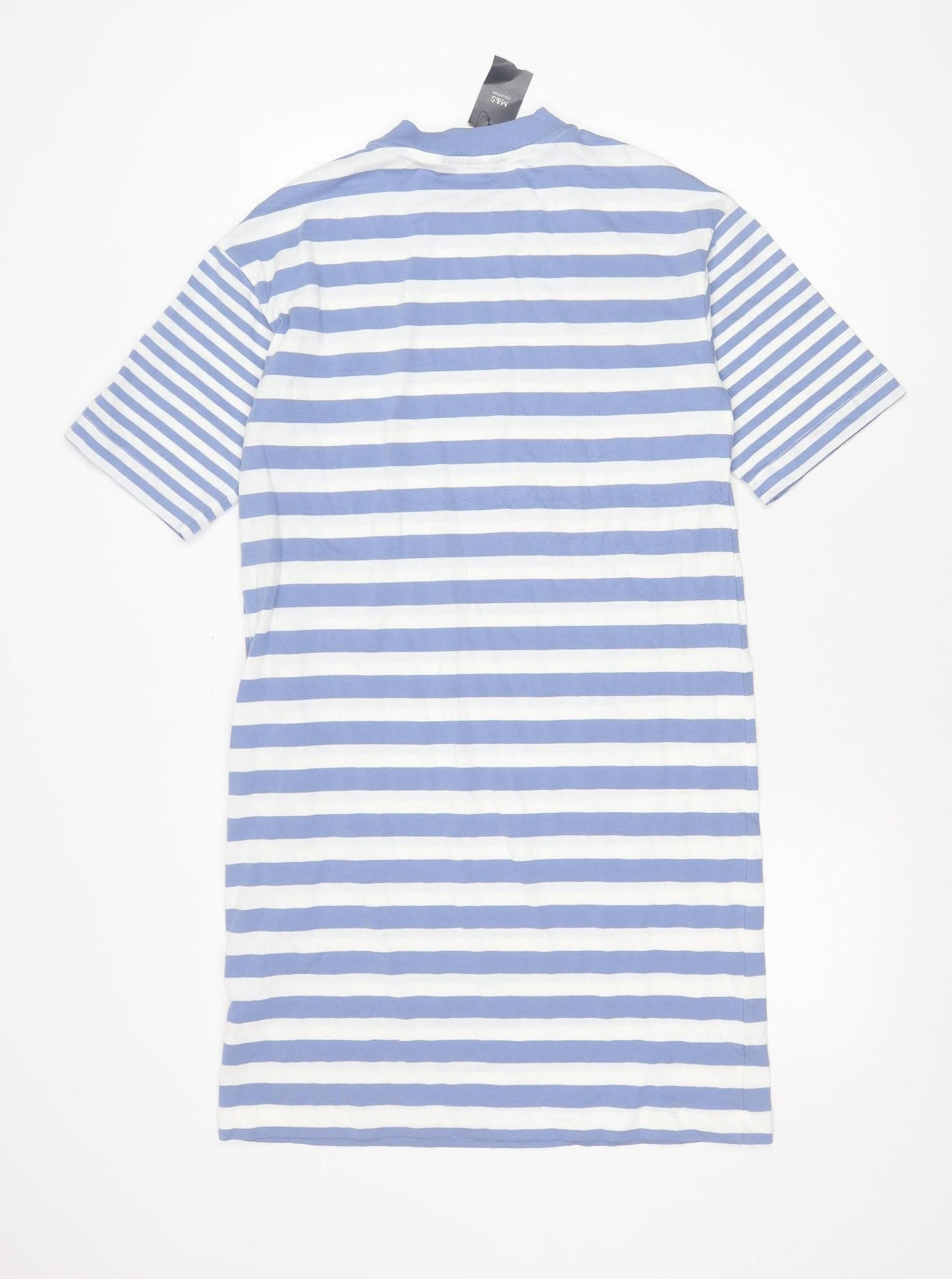 Marks and Spencer Women’s Blue Striped Long T-Shirt Dress Size 8