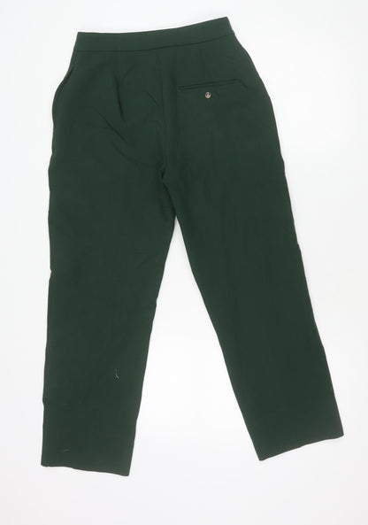 The Evie Women's Green Size 8 Straight Leg Trousers