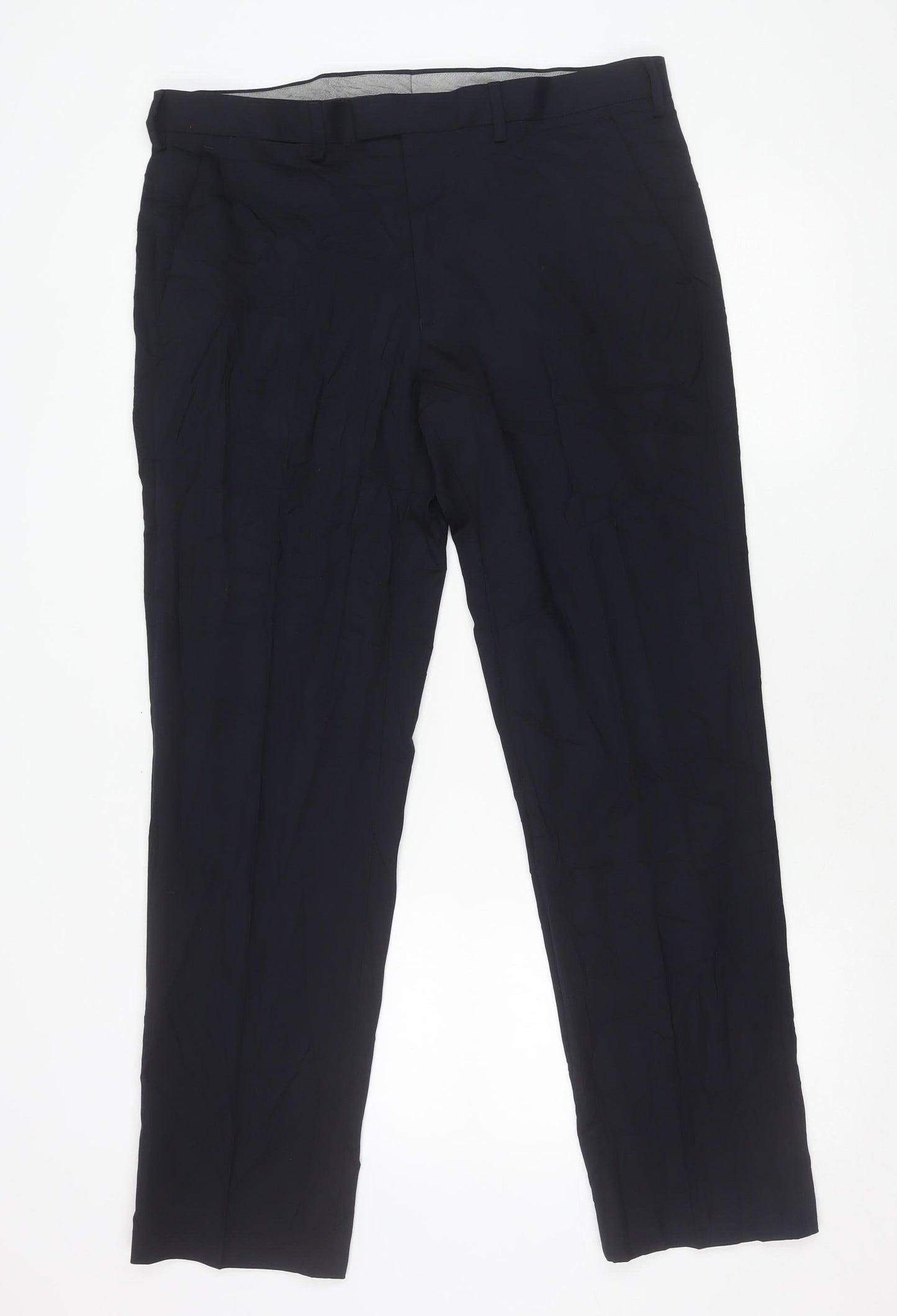 Marks and Spencer Men's Navy 36R Dress Pants Wool Blend