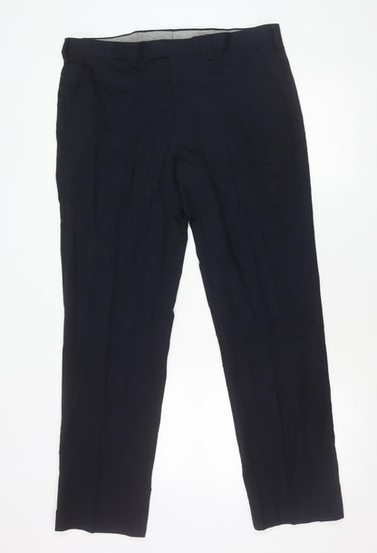 Marks and Spencer Men's Navy 36R Dress Pants Wool Blend