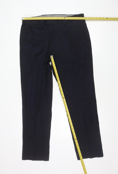 Marks and Spencer Men's Navy 36R Dress Pants Wool Blend