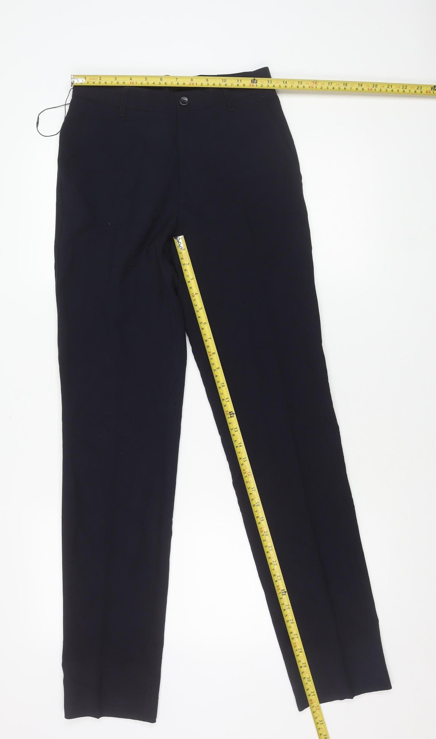 Marks and Spencer Men's Blue Slim Fit Business Trousers 26W 33L