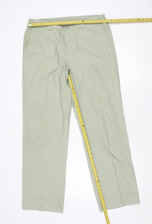 Farah Weekend Men’s Beige Chino Trousers 34W 31L Regular Fit Straight Leg