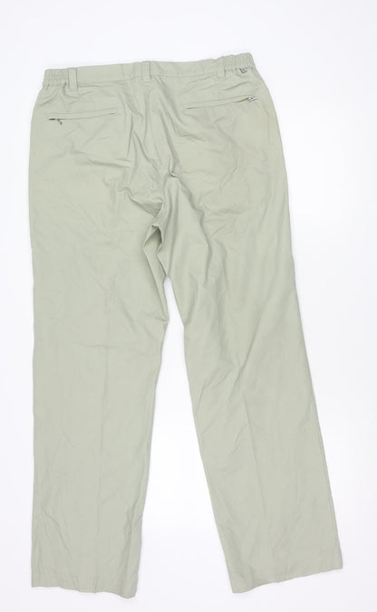 Farah Weekend Men’s Beige Chino Trousers 34W 31L Regular Fit Straight Leg