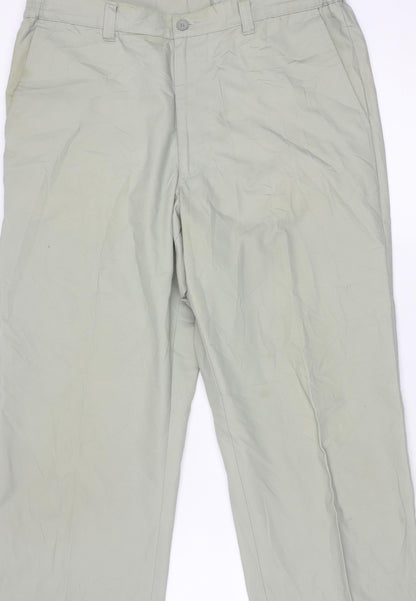 Farah Weekend Men’s Beige Chino Trousers 34W 31L Regular Fit Straight Leg