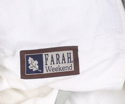 Farah Weekend Men’s Beige Chino Trousers 34W 31L Regular Fit Straight Leg