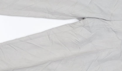 Marks and Spencer Men's Grey 30in Waist 31in Leg Regular Fit Chino Trousers