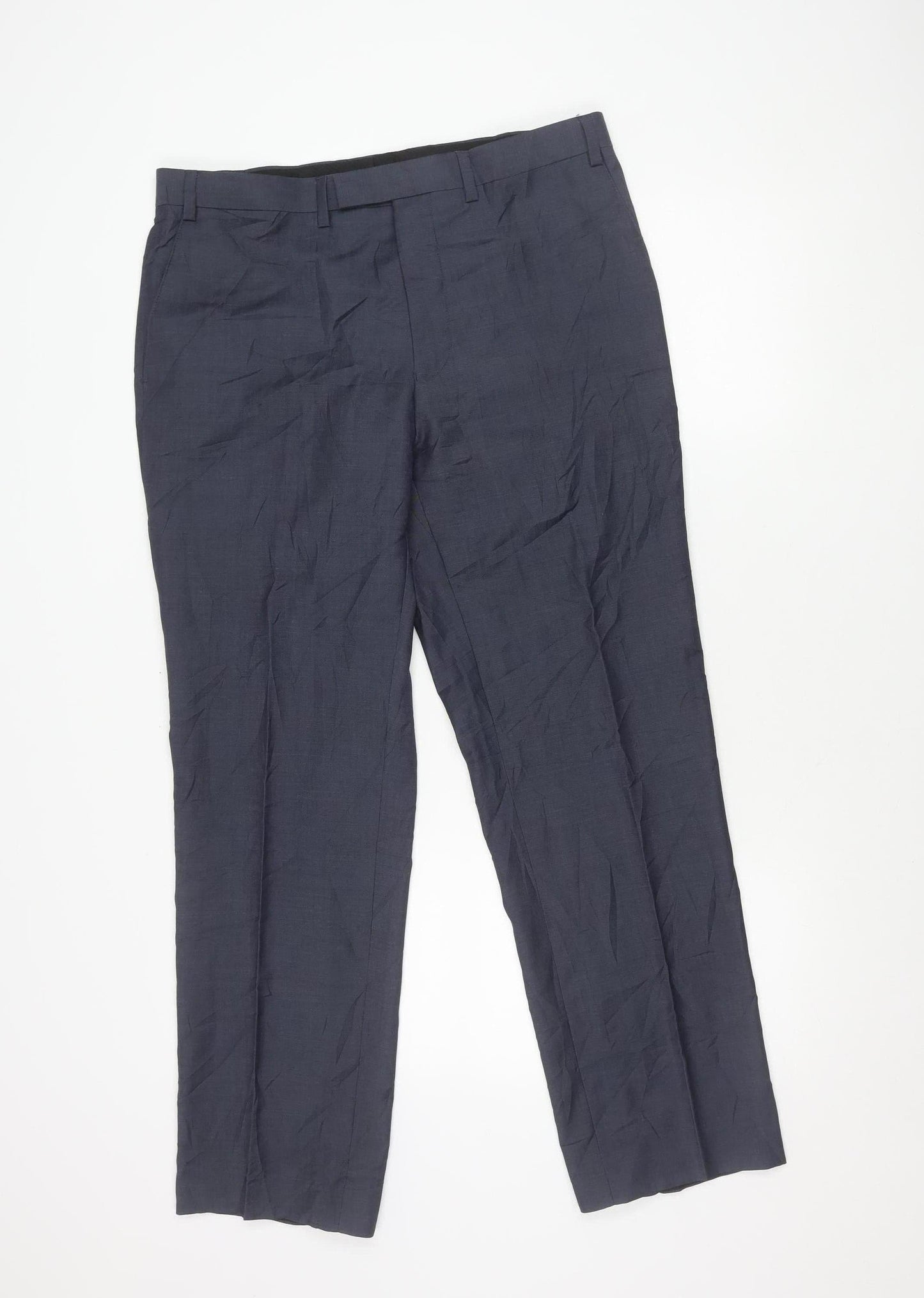 Simon Carter Women’s Grey Wool Blend Dress Pants Size 20 Straight Leg