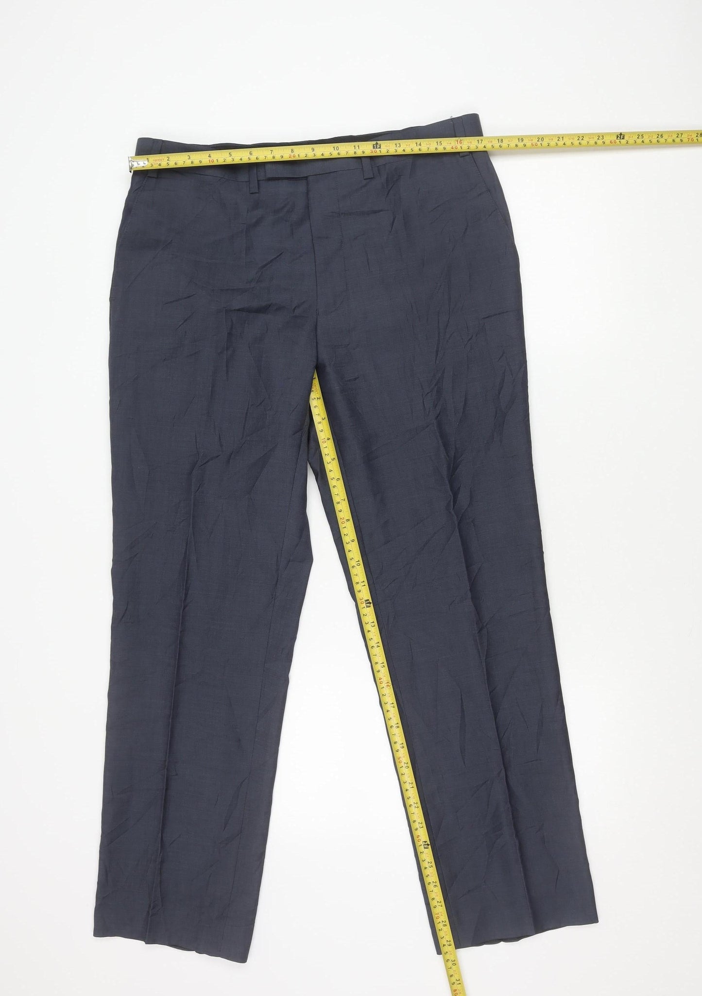 Simon Carter Women’s Grey Wool Blend Dress Pants Size 20 Straight Leg