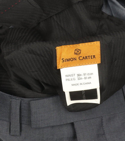 Simon Carter Women’s Grey Wool Blend Dress Pants Size 20 Straight Leg