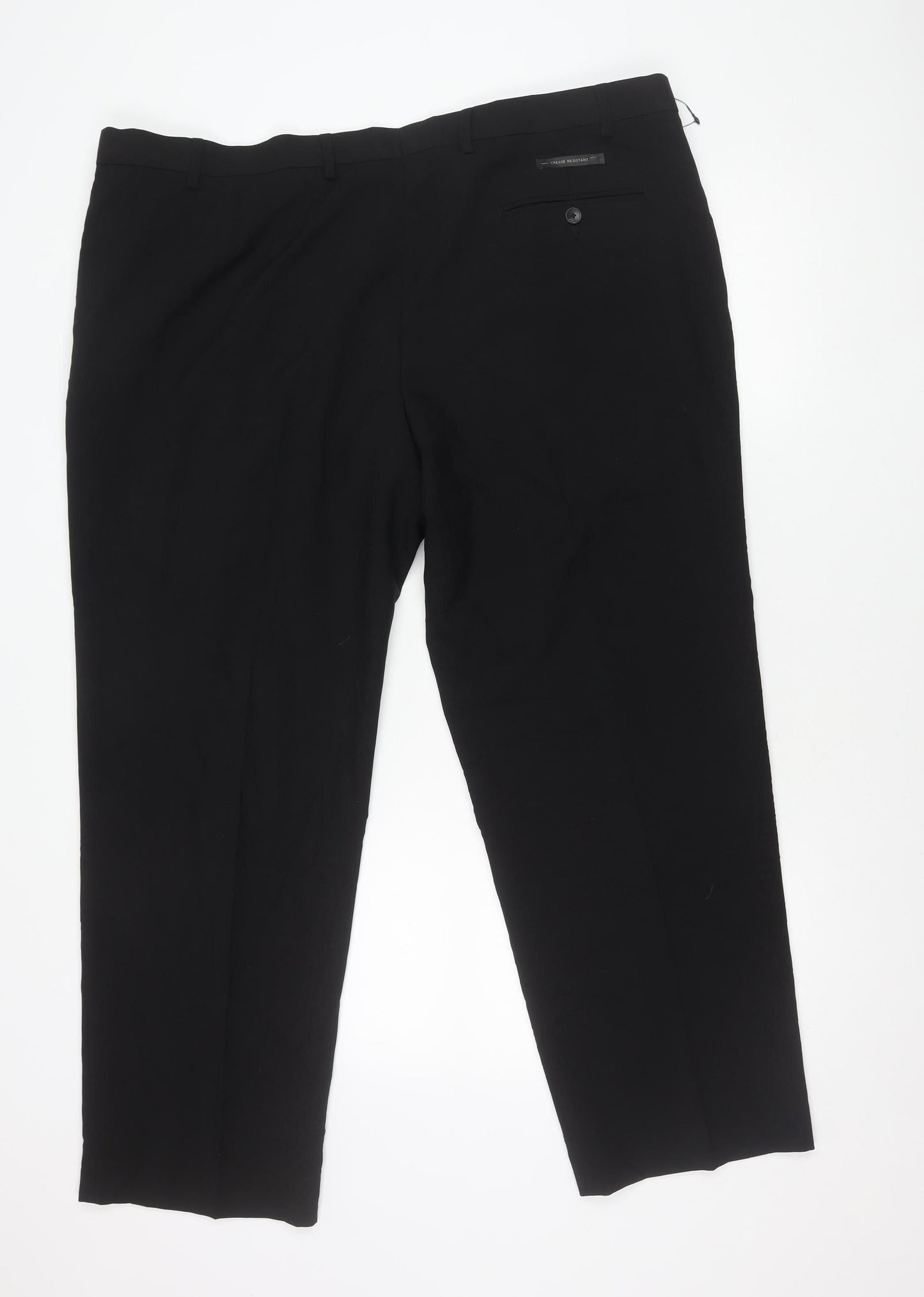 Womens UK Size 44 Marks and Spencer Regular Fit BusinessWorkwear Black Trousers