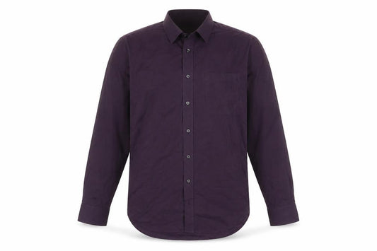 Marks and Spencer Men's Purple 16in Collar Regular Fit Woven Shirt