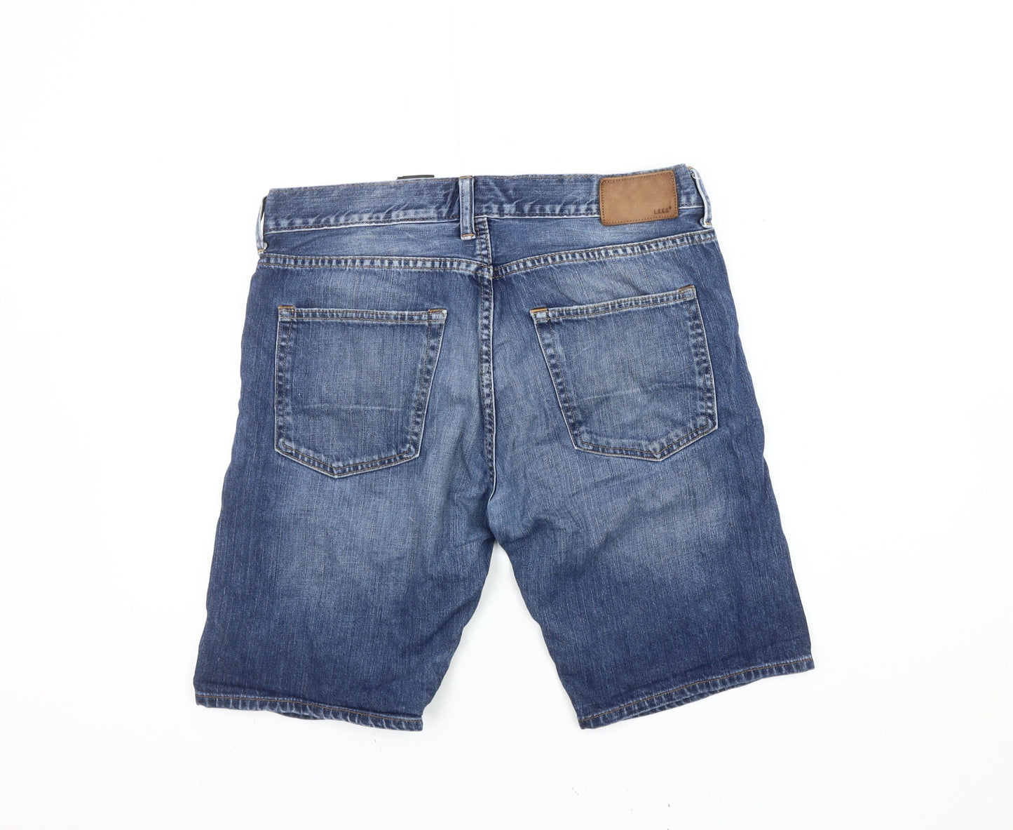 H&M Men’s Blue Denim Shorts Size 31 Regular Fit Casual Medium Wash