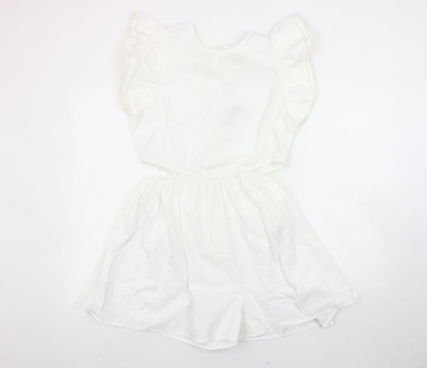 Womens UK Size 12 ASOS DESIGN One-Piece White Playsuit