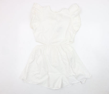 Womens UK Size 12 ASOS DESIGN One-Piece White Playsuit