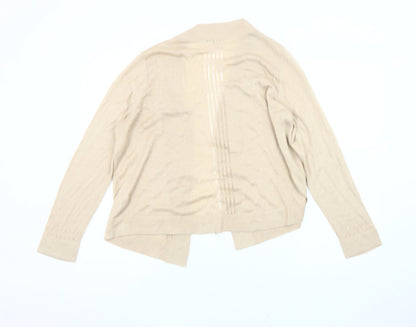 Tu Women’s Beige Crochet Detail Knit Cardigan Size 18