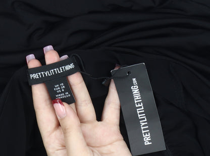 PrettyLittleThing Women’s Black Off Shoulder Ruched Blouse UK 10