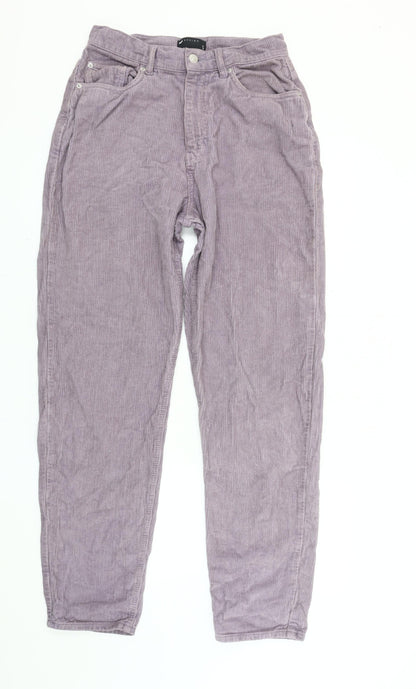 Mens UK Size 28 in ASOS DESIGN Regular Fit Casual Purple Trousers
