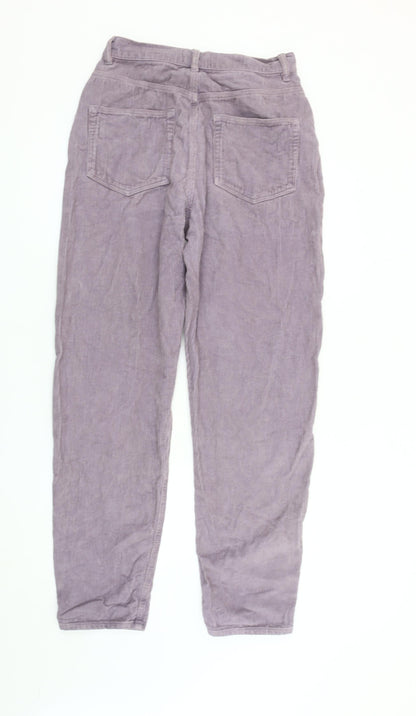 Mens UK Size 28 in ASOS DESIGN Regular Fit Casual Purple Trousers