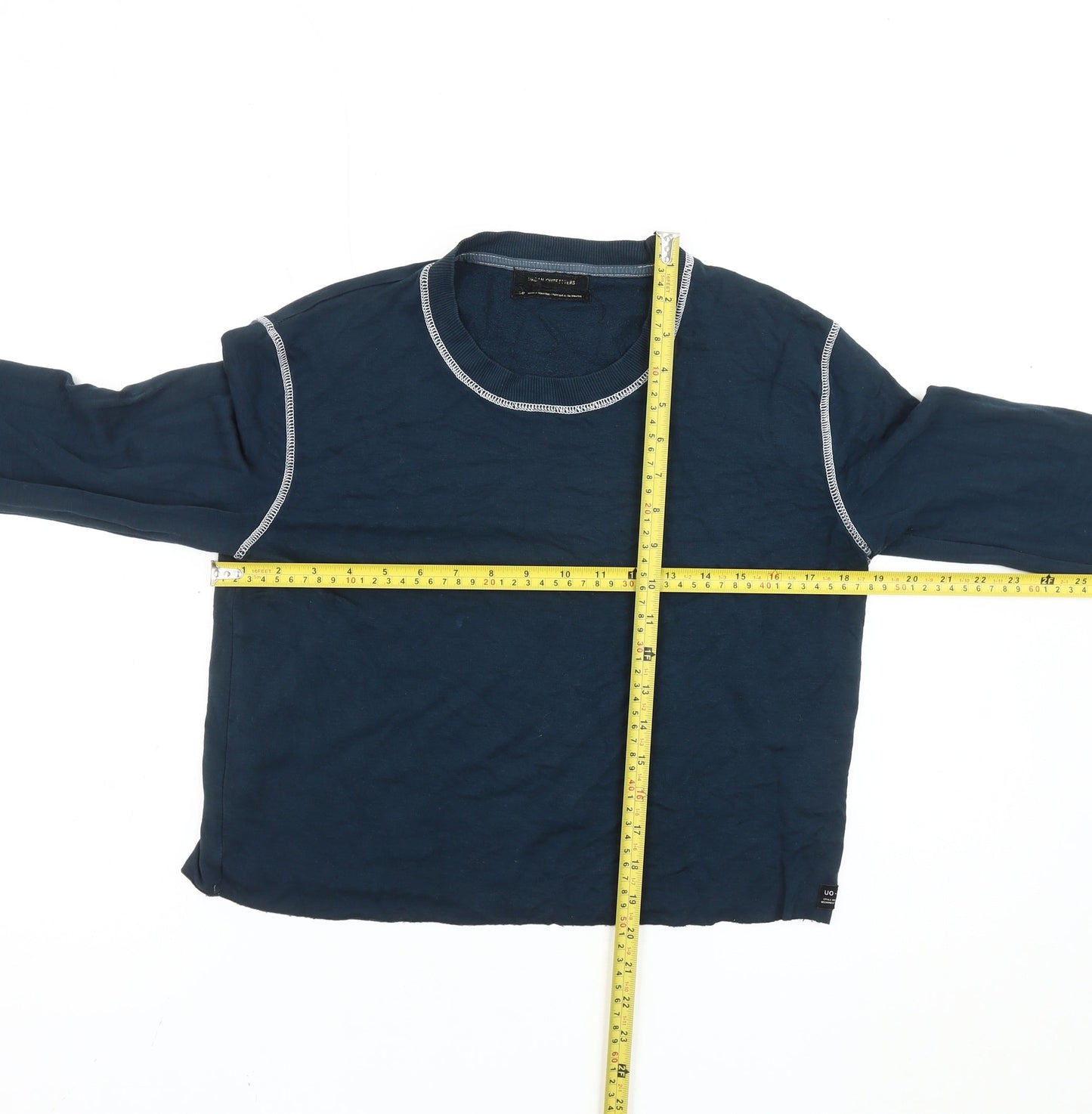 Womens UK Size S Urban Outfitters Blue Cropped T-Shirt