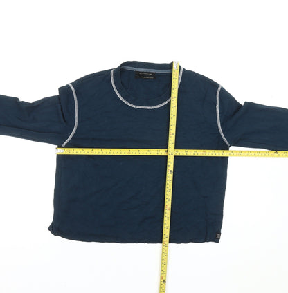 Womens UK Size S Urban Outfitters Blue Cropped T-Shirt