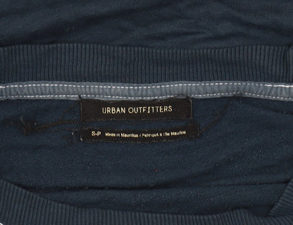 Womens UK Size S Urban Outfitters Blue Cropped T-Shirt
