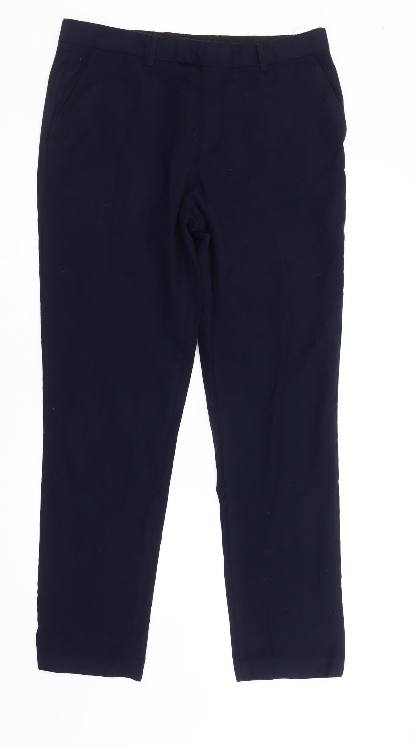 Mens UK Size 26L Simon Carter  Dress Pants Blue Trousers