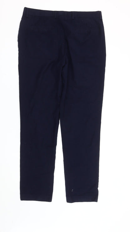Mens UK Size 26L Simon Carter  Dress Pants Blue Trousers