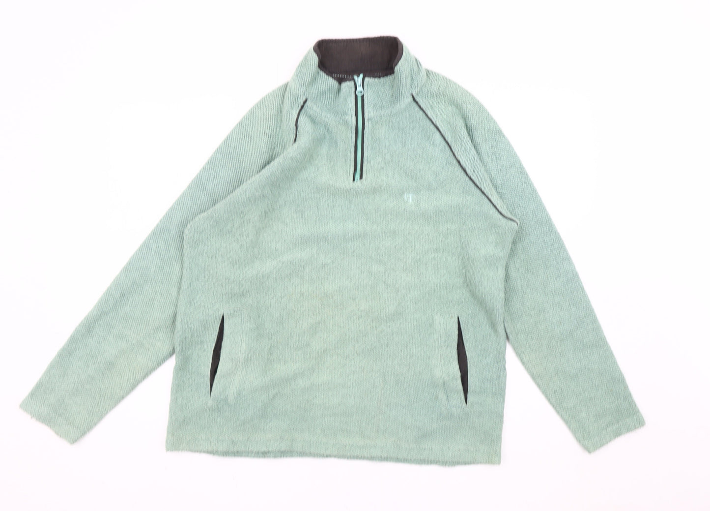 Mens UK Size M Cotton Traders Green Pullover Sweatshirt