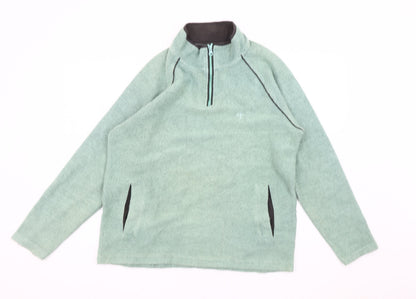 Mens UK Size M Cotton Traders Green Pullover Sweatshirt