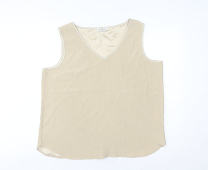Womens UK Size 16 Berkertex Beige Basic Tank