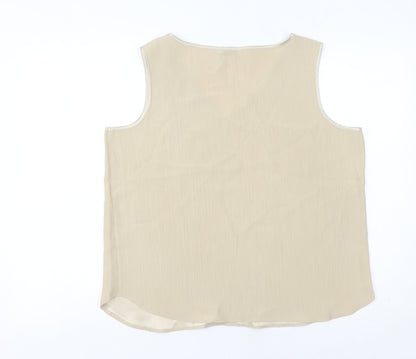 Womens UK Size 16 Berkertex Beige Basic Tank