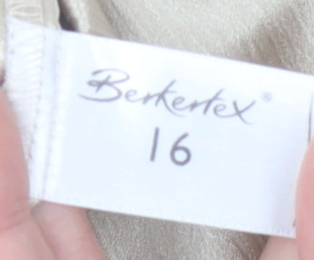 Womens UK Size 16 Berkertex Beige Basic Tank