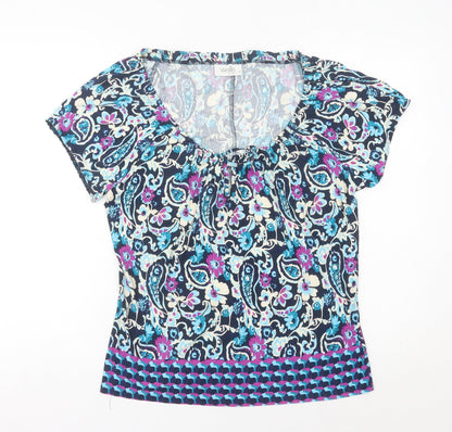 Womens UK Size 14 Wallis Multicoloured Tunic Blouse