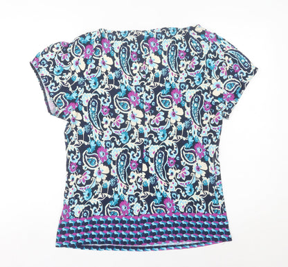Womens UK Size 14 Wallis Multicoloured Tunic Blouse