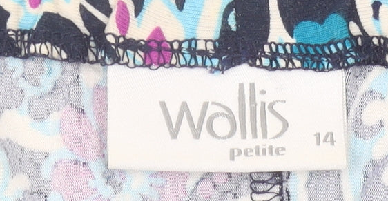 Womens UK Size 14 Wallis Multicoloured Tunic Blouse