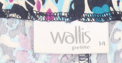 Womens UK Size 14 Wallis Multicoloured Tunic Blouse