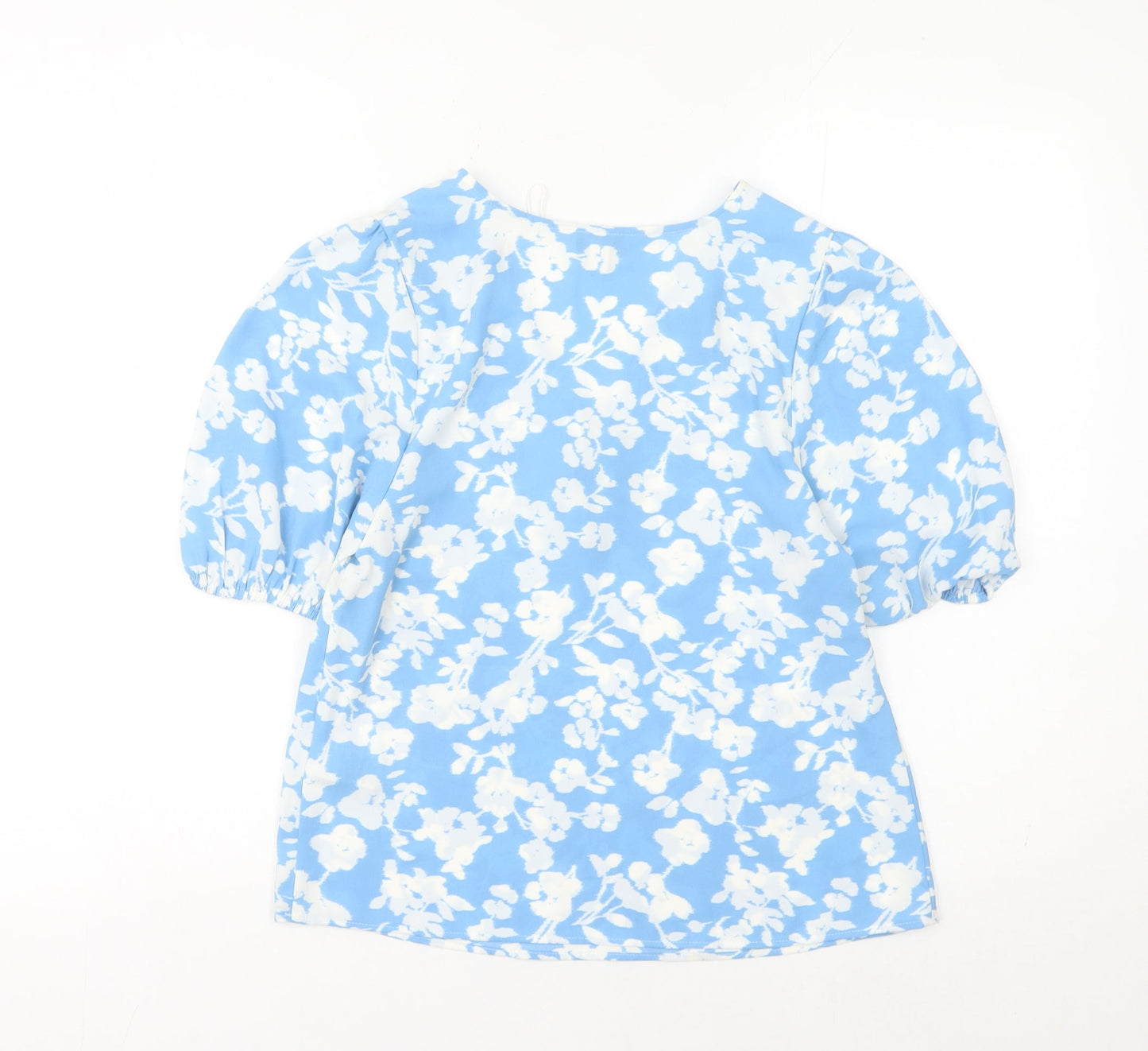 Womens UK Size 6 Marks and Spencer Blue Basic Blouse