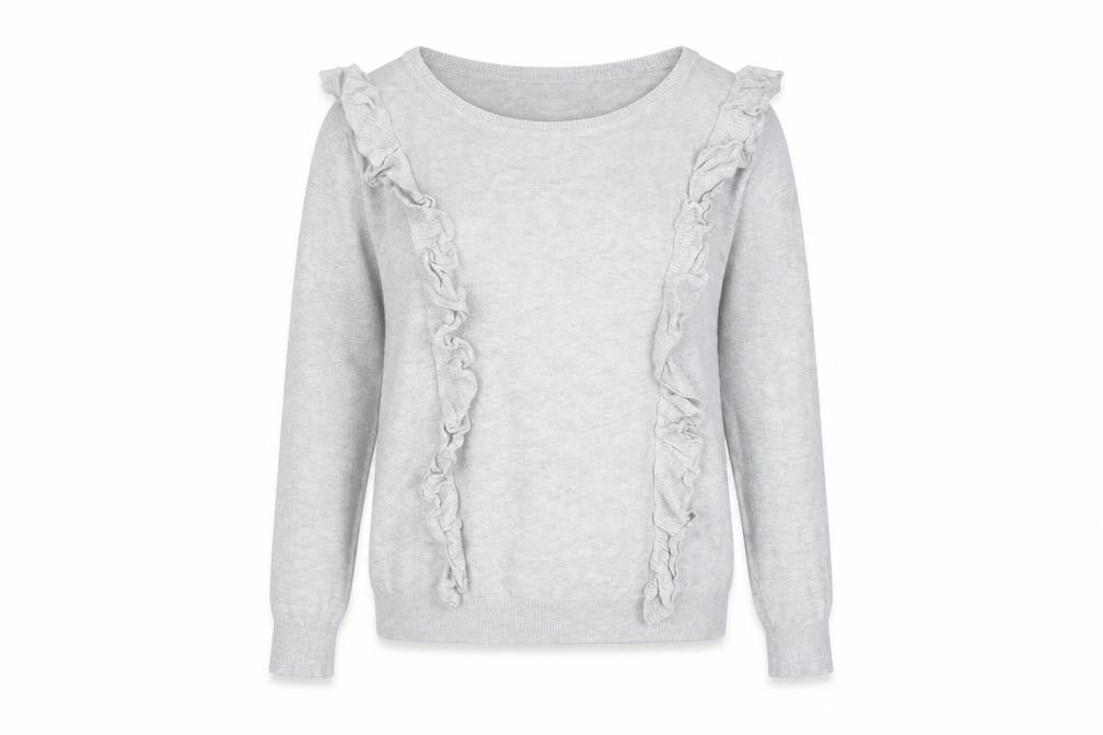 Womens UK Size 10 Peacocks Grey Pullover Jumper