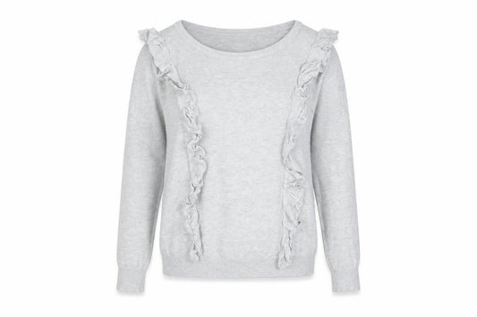 Womens UK Size 10 Peacocks Grey Pullover Jumper