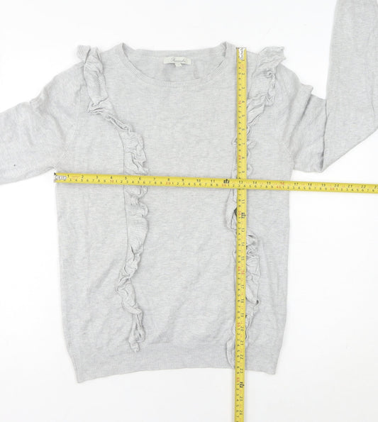 Womens UK Size 10 Peacocks Grey Pullover Jumper