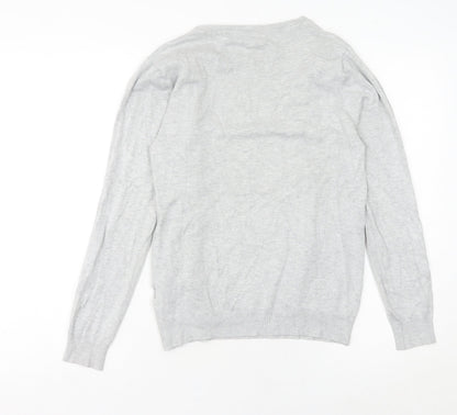 Womens UK Size 10 Peacocks Grey Pullover Jumper