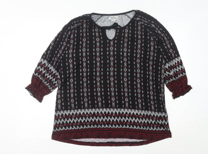 Womens UK Size 14 Atlas For Women Multicoloured Tunic Blouse