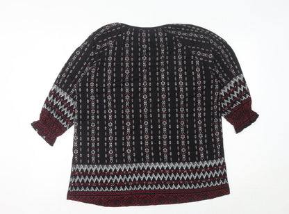 Womens UK Size 14 Atlas For Women Multicoloured Tunic Blouse
