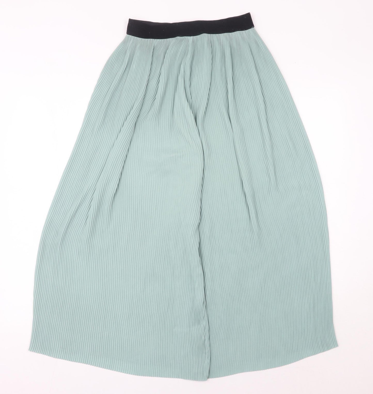 Zara Basic Women’s Green Wide-Leg High Rise Trousers Size S