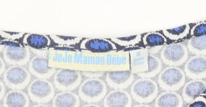 JoJo Maman Bébé Women’s Blue Geometric A-Line Knee Dress M